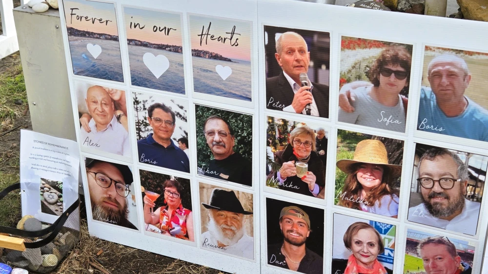 The 15 victims of the mass shooting on Bondi Beach during a "Chanukah by the Sea" event in Australia on Dec. 15, 2025. Photo by Rabbi Yossy Goldman.