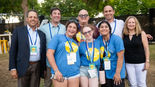 Mark Wilf, David Bryfman, Simon Amiel, Meir Holtz and Martine Fleishman together with RootOne participants