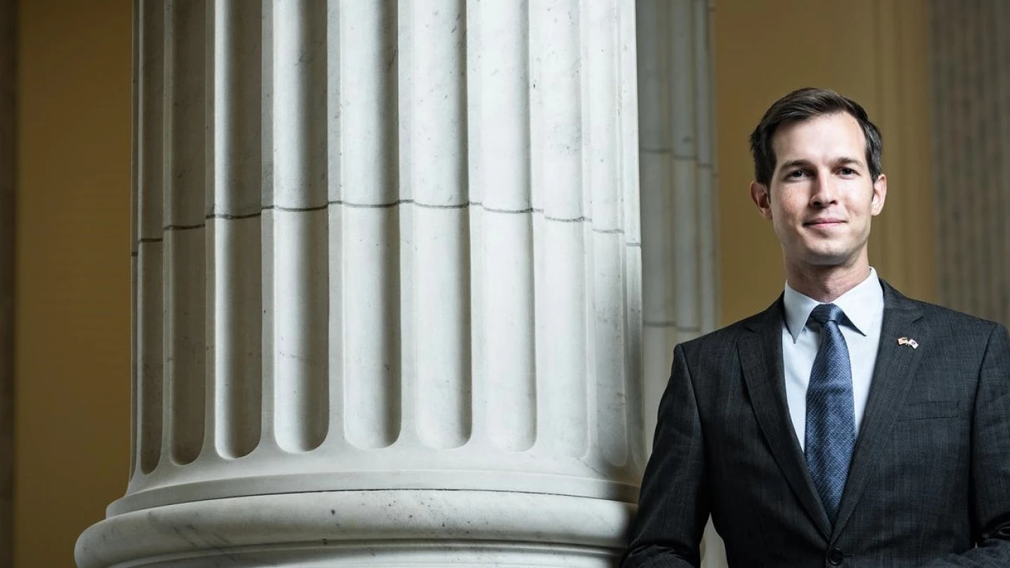 Rep. Jake Auchincloss (D-Mass.). Credit: Jake Auchincloss page (auchincloss.house.gov/).