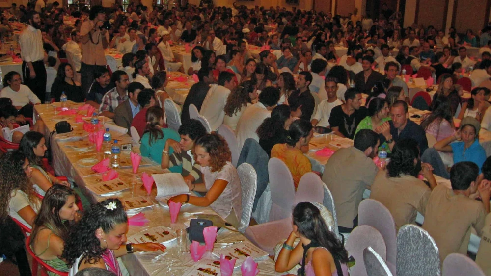 Jews celebrating Passover seder in Kathmandu, Nepal on April 6, 2012. Courtesy Eyal Keren.
