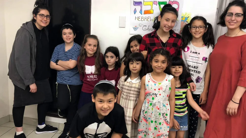 Students at Sunday school in Japan as part of the JFUTURE program. Credit: JFUTURE.