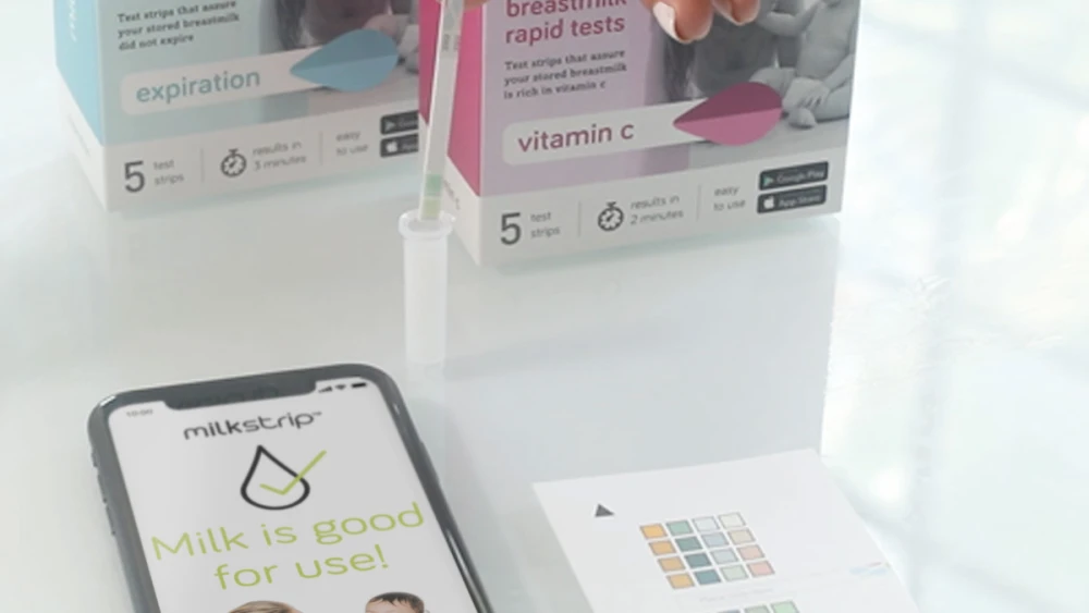 MilkStrip officially launched in the United Kingdom and United States a month-and-a-half ago, with clinical trials beginning in Israel, where the entrepreneurs noted that birth rates are especially high. Credit: Courtesy.