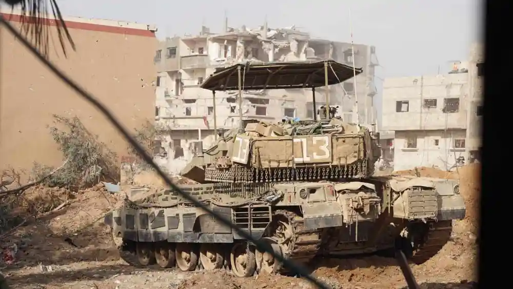 Israeli troops operating in the Hamas-ruled Gaza Strip, Dec. 13, 2023. Credit: IDF.