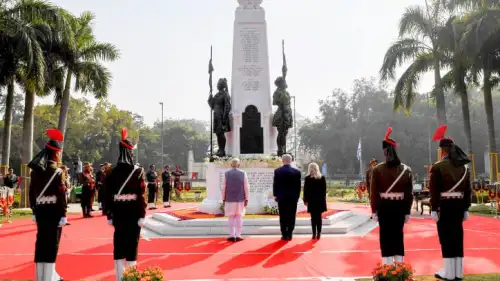 Israeli Prime Minister Benjamin Netanyahu arrives in India on Jan. 14, 2018. Photo by Avi Ohayon/GPO.