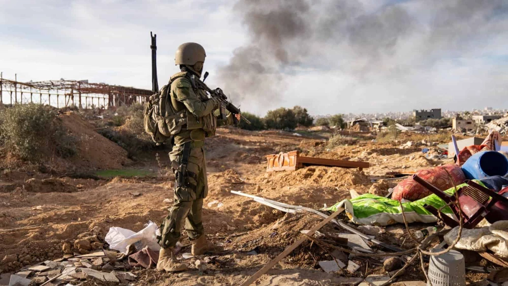Israeli troops operating in the Hamas-ruled Gaza Strip, Dec. 20, 2023. Credit: IDF.