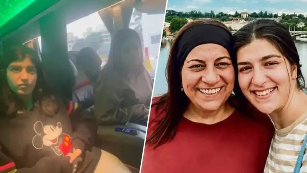 Mali and Liel Yahalomi after being located in Argentina. Photo: Israel Police Spokesperson's Unit.
