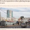 From a “Financial Times” article (“Israel’s tech expansion stokes glaring inequality in Tel Aviv,” Dec. 11).