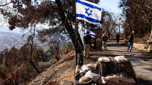 Kibbutz members return to their homes in Manara, on the Israeli border with Lebanon, Dec. 2, 2024. Photo by David Cohen/Flash90.