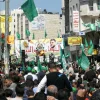 A pro-Hamas rally in Ramallah. Credit: Wikimedia Commons.