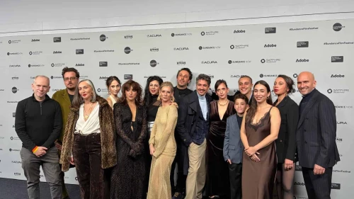 Director Moshe Rosenthal and the cast of “Tell Me Everything” represent Israel at the 2026 Sundance Film Festival. Credit: Israel’s official X account.