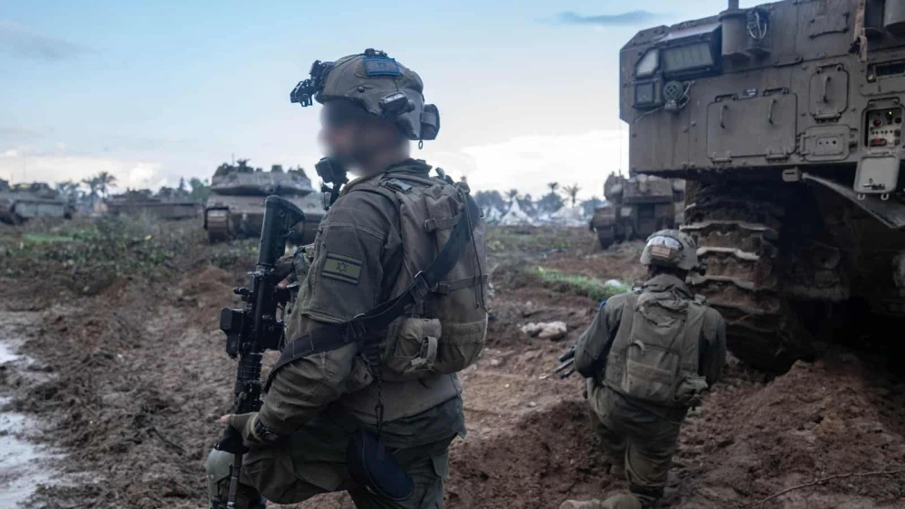 Israeli troops operating in the Hamas-ruled Gaza Strip, Dec. 31, 2023. Credit: IDF.