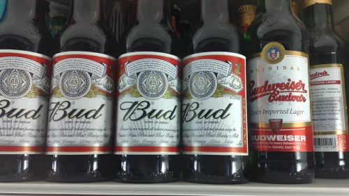 American Budweiser is sold in most of the European Union as "Bud." Credit: Wikimedia Commons.