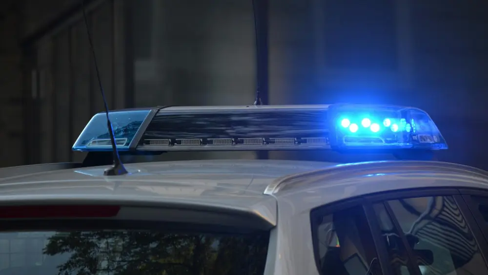 Police car lights. Credit: Pixabay.