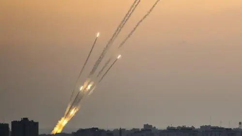 Rockets fired from the Gaza Strip on July 14, 2018. Source: IDF Spokesperson's Unit.