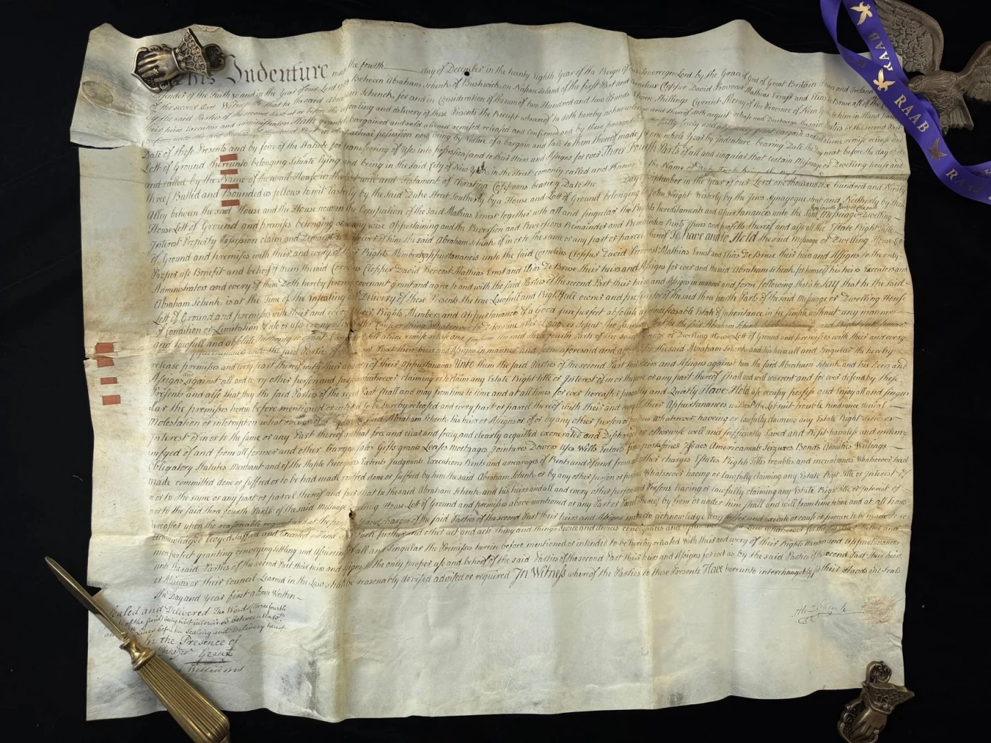 First Hebrew Temple Deed that dealer says is first to refer to ‘purpose-built’ US synagogue ...