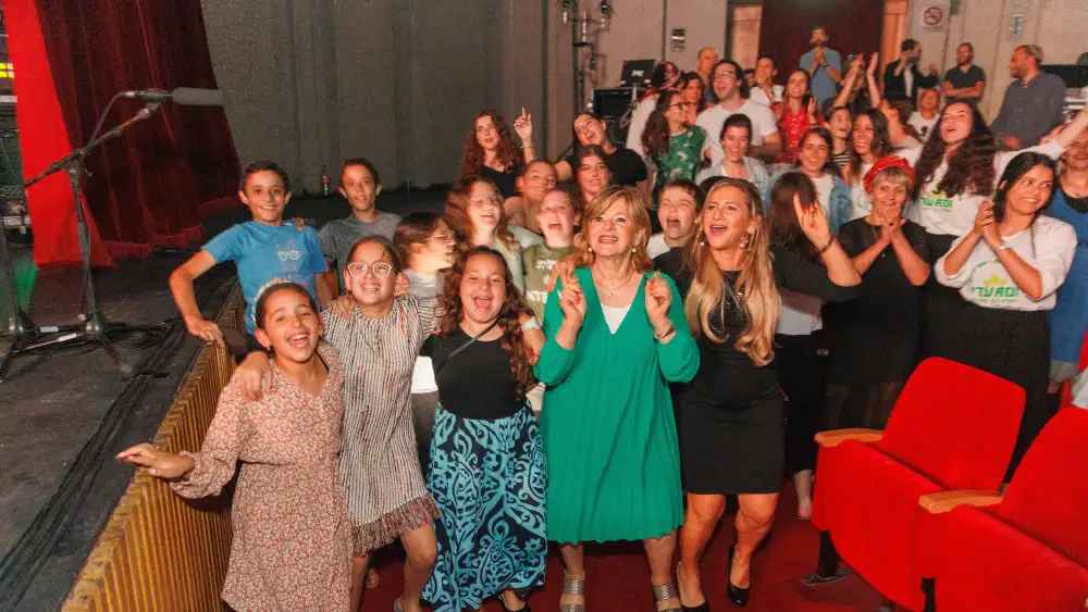 Ishay Ribo’s soulful melodies inspire the audience to dance in the aisles of the Jerusalem Theater at the ADI Jerusalem benefit concert on Monday evening, June 6.