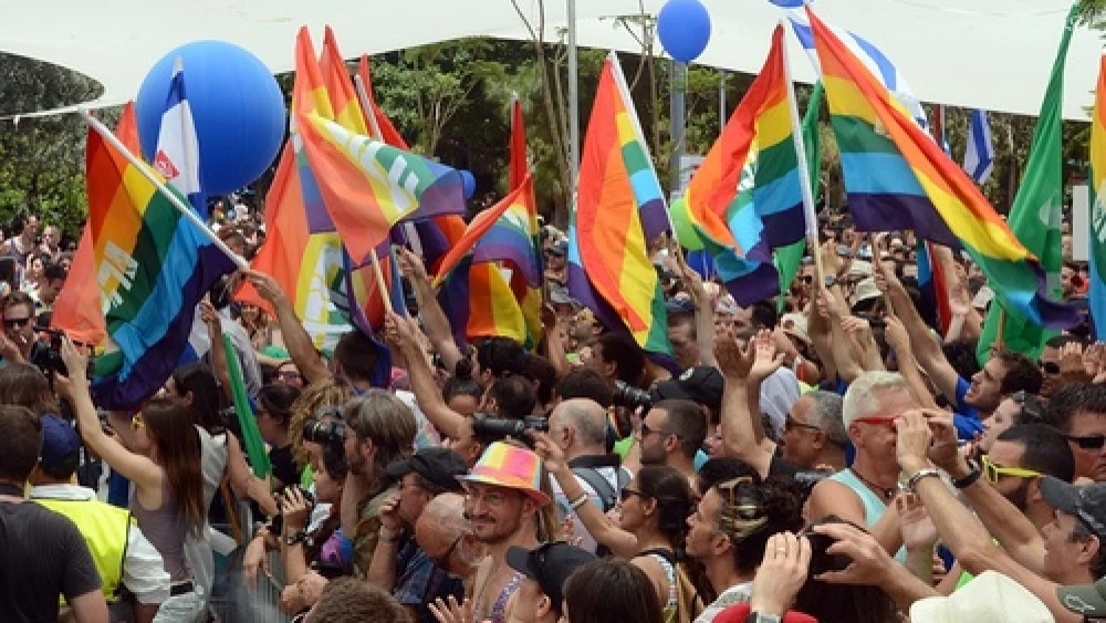 Tel Aviv's LGBT pride parade on June 7, 2013. Credit: U.S. Embassy Tel Aviv.