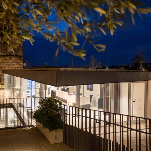 The Angelina Drahi Entrance Pavilion at the Tower of David Museum in Jerusalem's Old City. Photo by Dor Pazuelo.