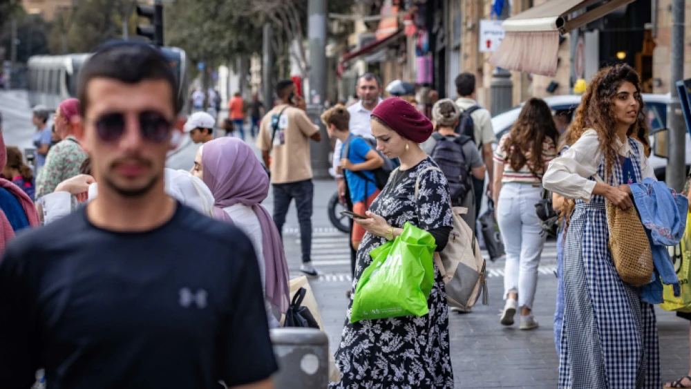 Jerusalem city center, Sept. 20, 2022. Photo by Olivier Fitoussi/Flash90.