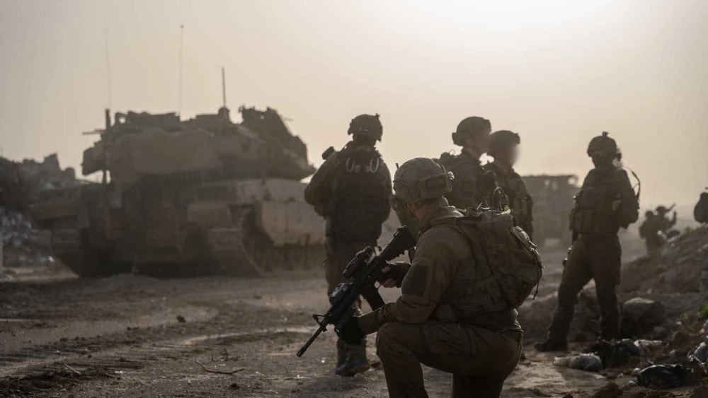 Israeli soldiers from the 16th Brigade operate east of the Yellow Line in northern Gaza in this undated photo released on Jan. 17, 2026. Credit: IDF.