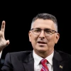 Gideon Sa'ar, head of the New Hope Party, speaks at a conference in Jerusalem on March 7, 2021. Photo by Yonatan Sindel/Flash90.
