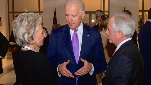 U.S. Vice President Joe Biden (center), pictured here at the Munich Security Conference on Feb. 7, will skip Israeli Prime Minister Benjamin Netanyahu's upcoming speech to Congress. Credit: State Department.