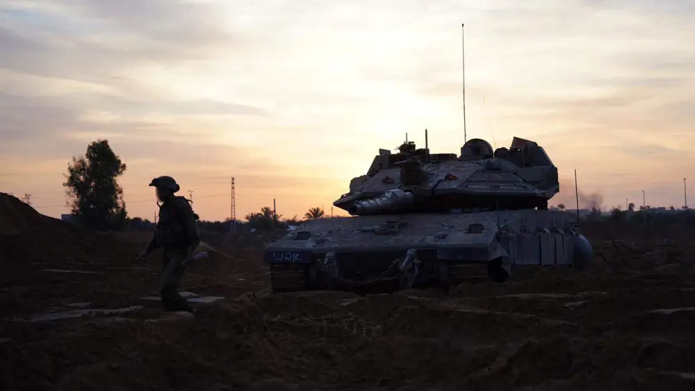 Israeli troops operating in the Hamas-ruled Gaza Strip, Dec. 6, 2023. Credit: IDF.