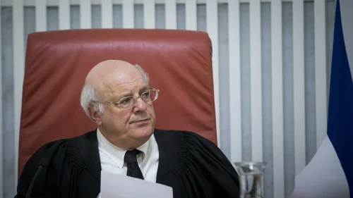 Supreme Court Justice Hanan Melcer in 2017. Photo by Yonatan Sindel/Flash90