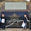 At the Tomb of Maimonides (the Rambam) in central Tiberias, on the western shore of the Sea of Galilee. Photo by Judy Lash Balint.