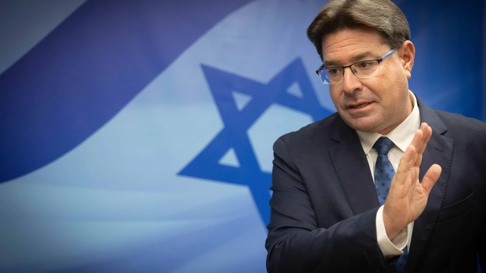 Ofir Akunis at a government conference at the Israeli Prime Minister's office in Jerusalem, on Sept. 27, 2023. Photo by Chaim Goldberg/Flash90.