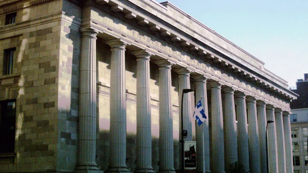 Quebec Court of Appeal building on Notre-Dame Street in Old Montreal. Credit: Wikimedia Commons.