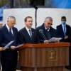 The funeral of Aura Herzog, wife of late Israeli president Chaim Herzog,and mother of current Israeli President Isaac Herzog, at Mount Herzl cemetery in Jerusalem on Jan. 12, 2022. Photo by Olivier Fitoussi/Flash90.