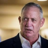 Israeli Defense Minister Benny Gantz visits the Jerusalem Municipality on Nov. 10, 2020. Photo by Yonatan Sindel/Flash90.