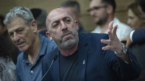 Knesset member Sasson Guetta speaks during a meeting of the Committee on Public Projects at the Knesset, Feb. 10, 2026. Photo by Yonatan Sindel/Flash90.