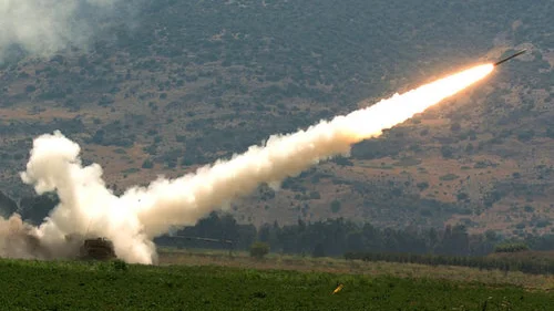 An Israeli rocket fired at a Hezbollah target during the Second Lebanon War in 2006. Credit: Haim Azulay/Flash90.
