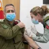 IDF Chief of Staff Lt. Gen. Aviv Kochavi receiving the COVID-19 vaccine on Dec. 20, 2020. Source: IDF via Twitter.