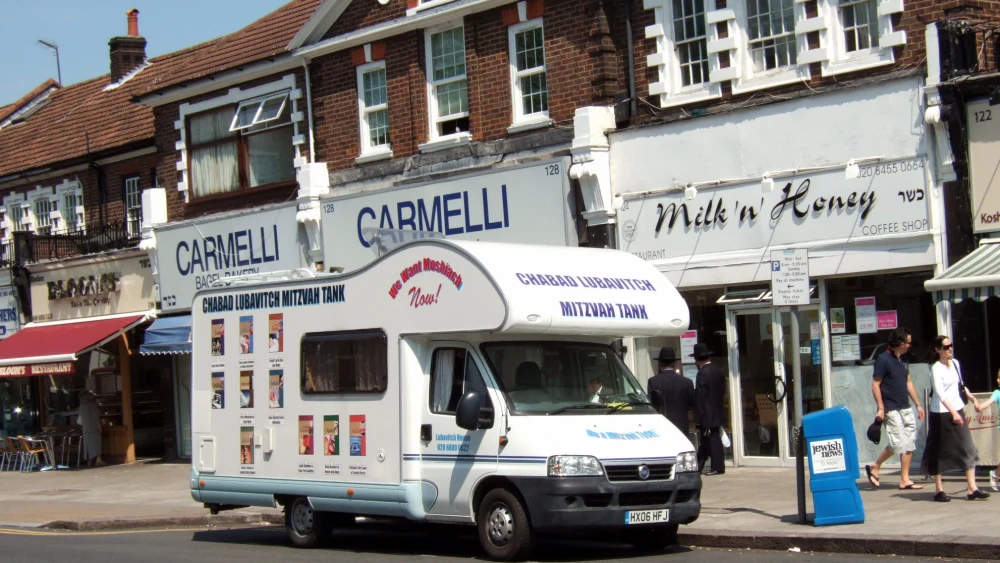 The heavily Jewish Golders Green neighborhood of London. Credit: Edward Betts/Wikimedia Commons.