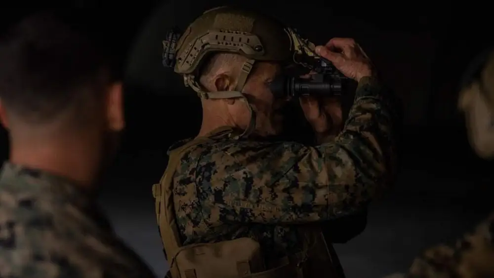 Elbit America's Squad Binocular Night Vision Goggle systems build on more than six decades of night vision innovation, enabling the U.S. Marine Corps to operate with precision, accuracy and confidence. Credit: Elbit.