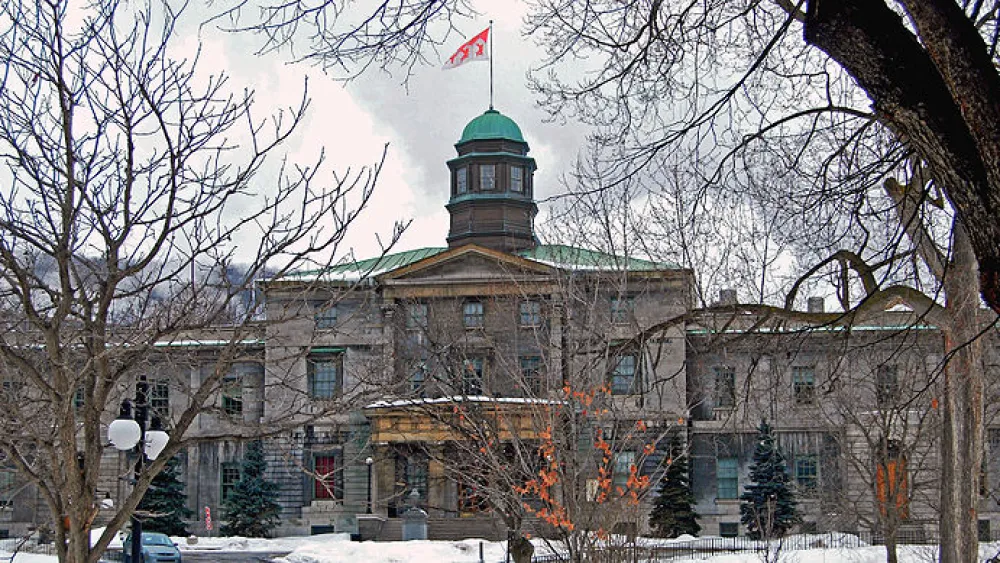 McGill University arts building. Credit: Wikimedia Commons.