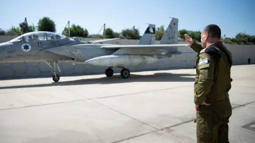 Israel Defense Forces Chief of Staff Lt. Gen. Eyal Zamir at the Israeli Air Forces' Tel Nof Airbase, March 10, 2026. Credit: IDF.