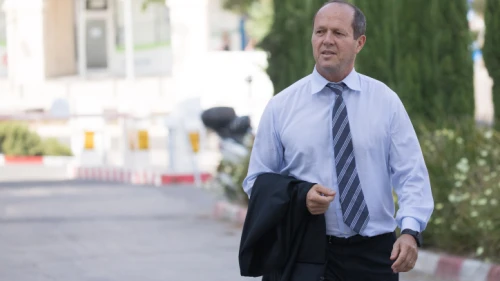 Former Jerusalem Mayor Nir Barkat arrives at a Likud Party meeting on May 28, 2019. Photo by Yonatan Sindel/Flash90.