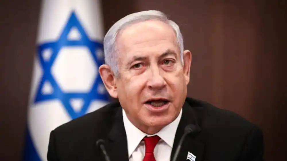 Prime Minister Benjamin Netanyahu leads a Cabinet meeting in Jerusalem, Aug. 20, 2023. Photo by Olivier Fitoussi/POOL.