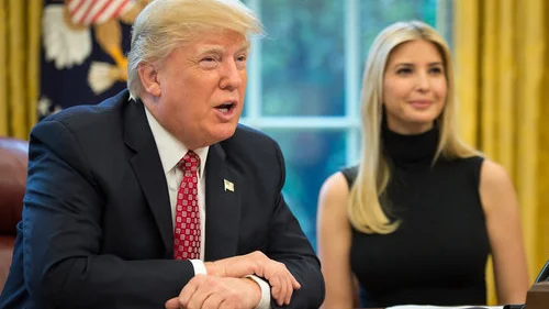 Ivanka Trump and President Donald Trump in the White House. Credit: Wikimedia Commons.