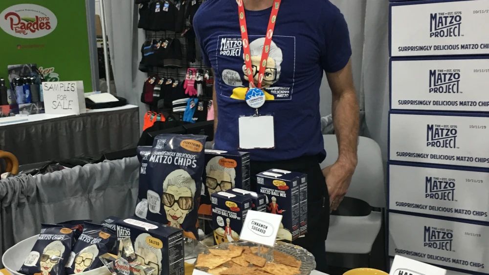 Kevin Rodriguez, co-owner of the Matzo Project, wants to take matzah from the ethnic-food aisle to general snack-food section of the supermarket. Photo by Faygie Holt.