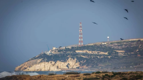 View of an IDF base in Rosh Hanikra, at the border with Lebanon, Jan. 17, 2024. Photo by Yossi Aloni/Flash90.