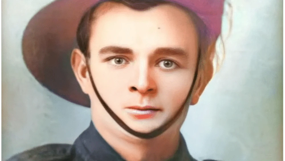 A colorized image of Louden Park Cochrane. Photo: Virtual War Memorial Australia.