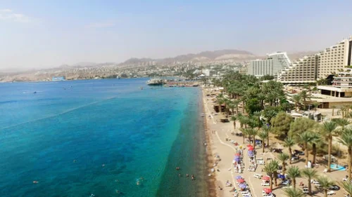 The southern Israeli resort city of Eilat in October 2015. Credit: Moshe Shai/Flash90.