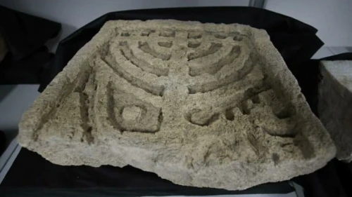 A menorah from the Phanagoria synagogue. Credit: Oleg Deripaska Volnoe Delo Foundation.