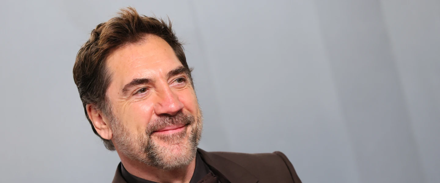 Spanish actor Javier Bardem wears a pin depicting the Palestinian symbol of political intransigence, Handala, to the Vanity Fair Oscar Party at the Los Angeles County Museum of Art (LACMA) in Los Angeles on March 15, 2026. Photo by Jean Baptiste Lacroix / AFP via Getty Images.