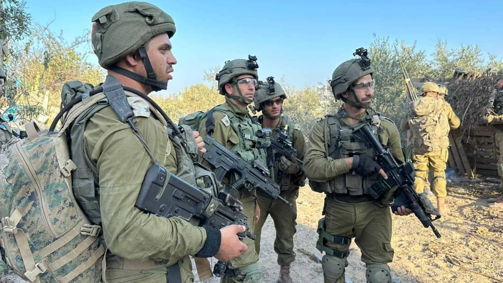 Israeli soldiers operating against Hamas in the Gaza Strip, Nov. 1, 2023. Credit: IDF.